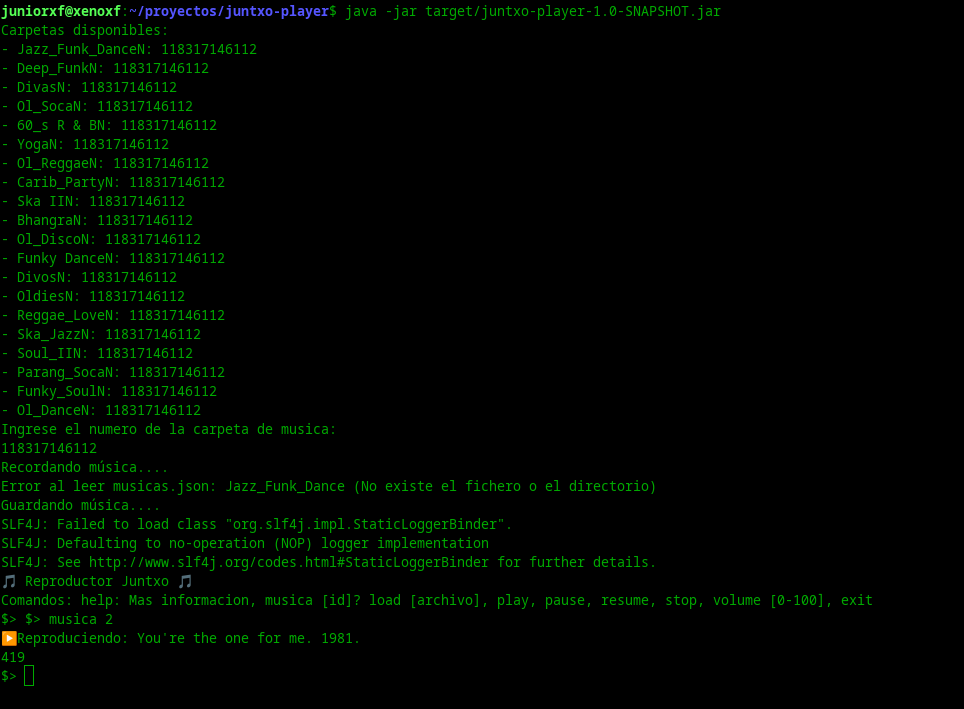 Captura de Juntxo Player